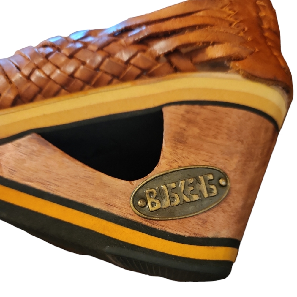 Vintage Buskens Leather Wedge - Picture 3 of 5